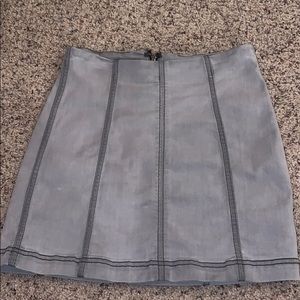 Gray Pencil Skirt